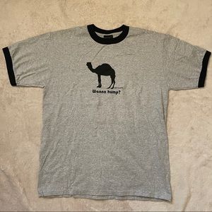 Vintage David and Goliath gray ringer t-shirt
